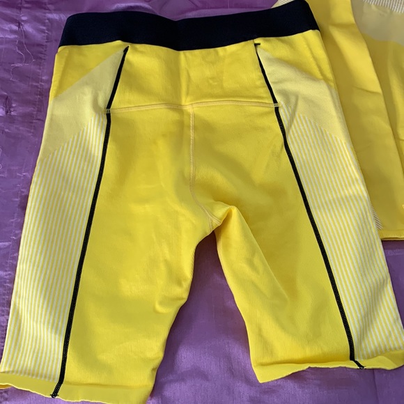Yellow and black fabletics workout 2 piece outfit - Picture 3 of 4